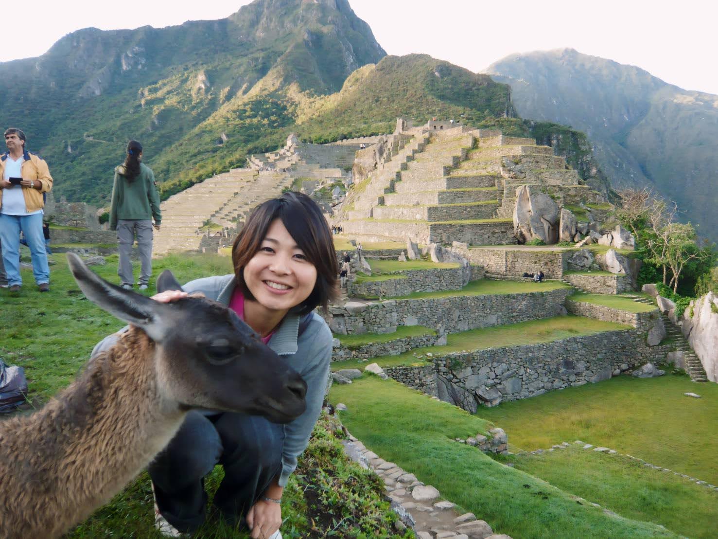 マチュ・ピチュにて